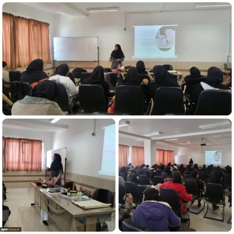 برگزاری  ورکشاپ آموزش نقاشی روی پارچه توسط  انجمن علمی طراحی دوخت آموزشکده فنی دختران شهرکرد